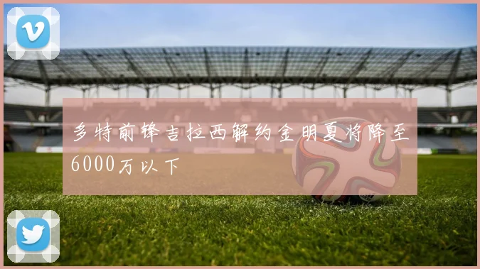 多特前锋吉拉西解约金明夏将降至6000万以下